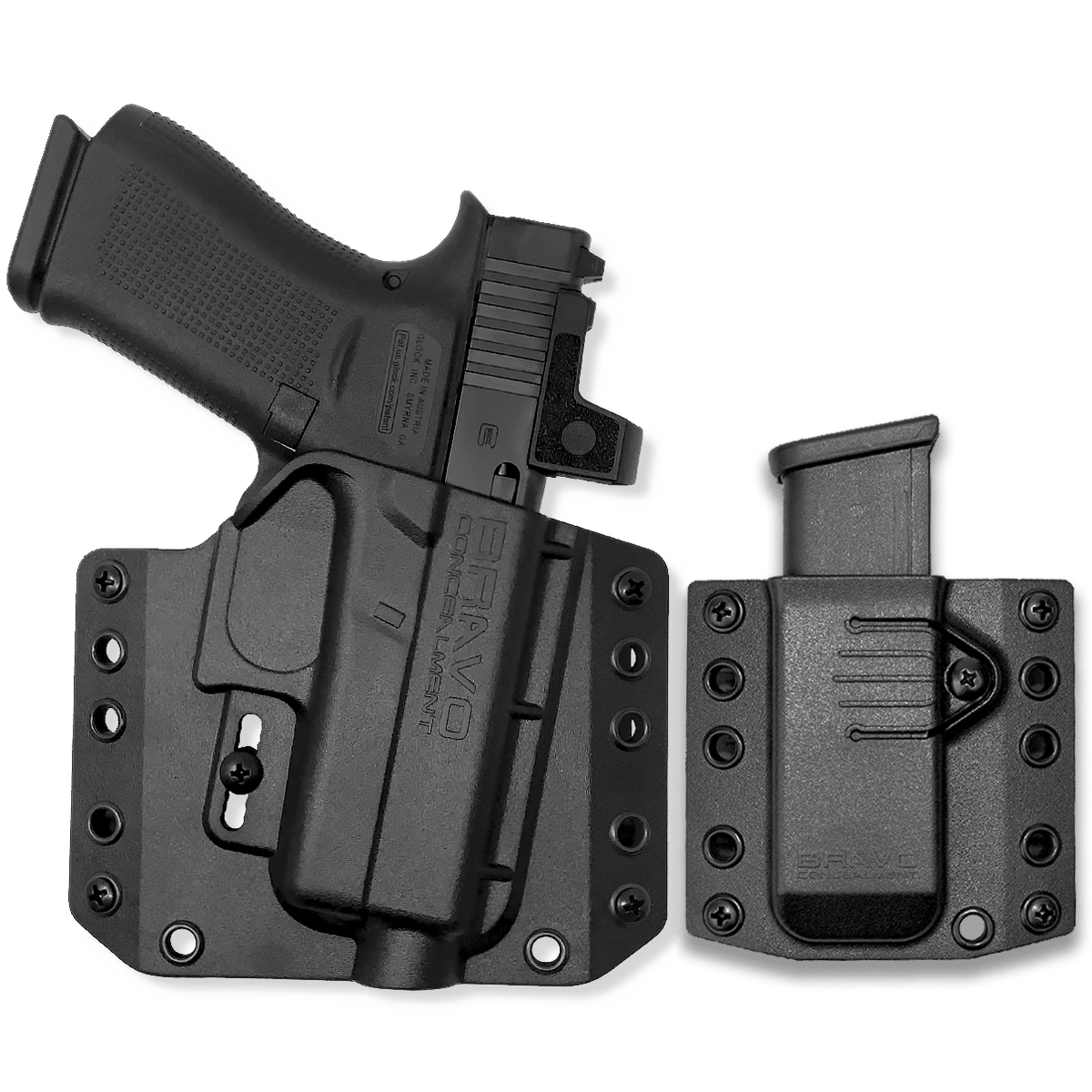 Glock 43 Gun Holster Combo | OWB Concealed Carry– Bravo Concealment