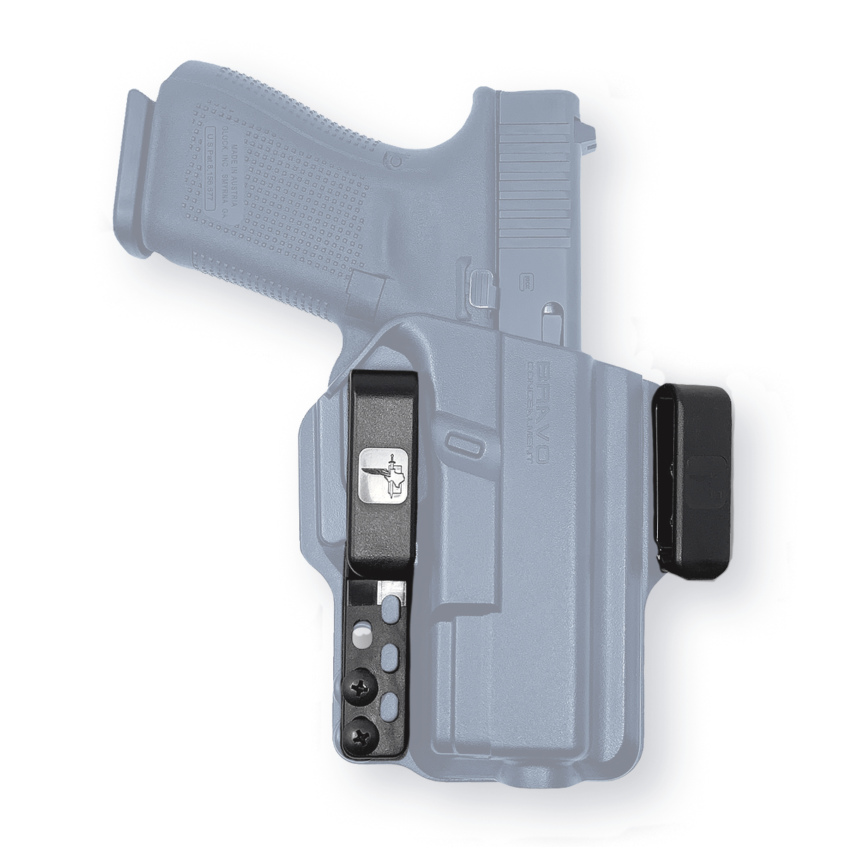 GCA95 - IWB Pistol Mag Carrier Belt Clip: Edge Works