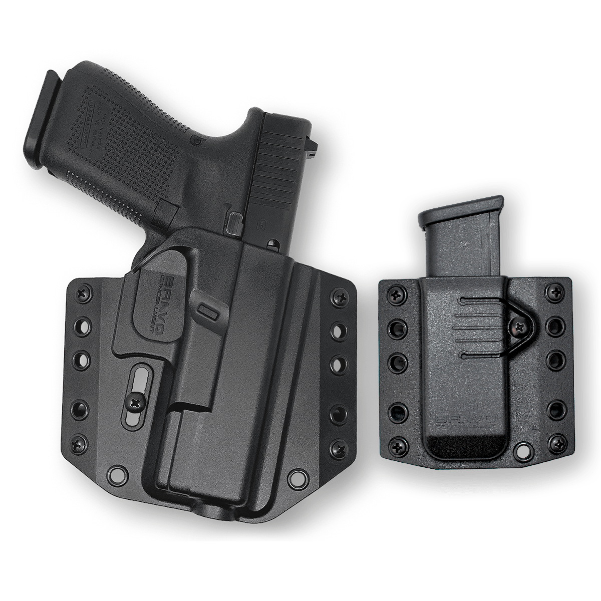 Glock 19X Gun Holster Combo | OWB Concealed Carry– Bravo Concealment