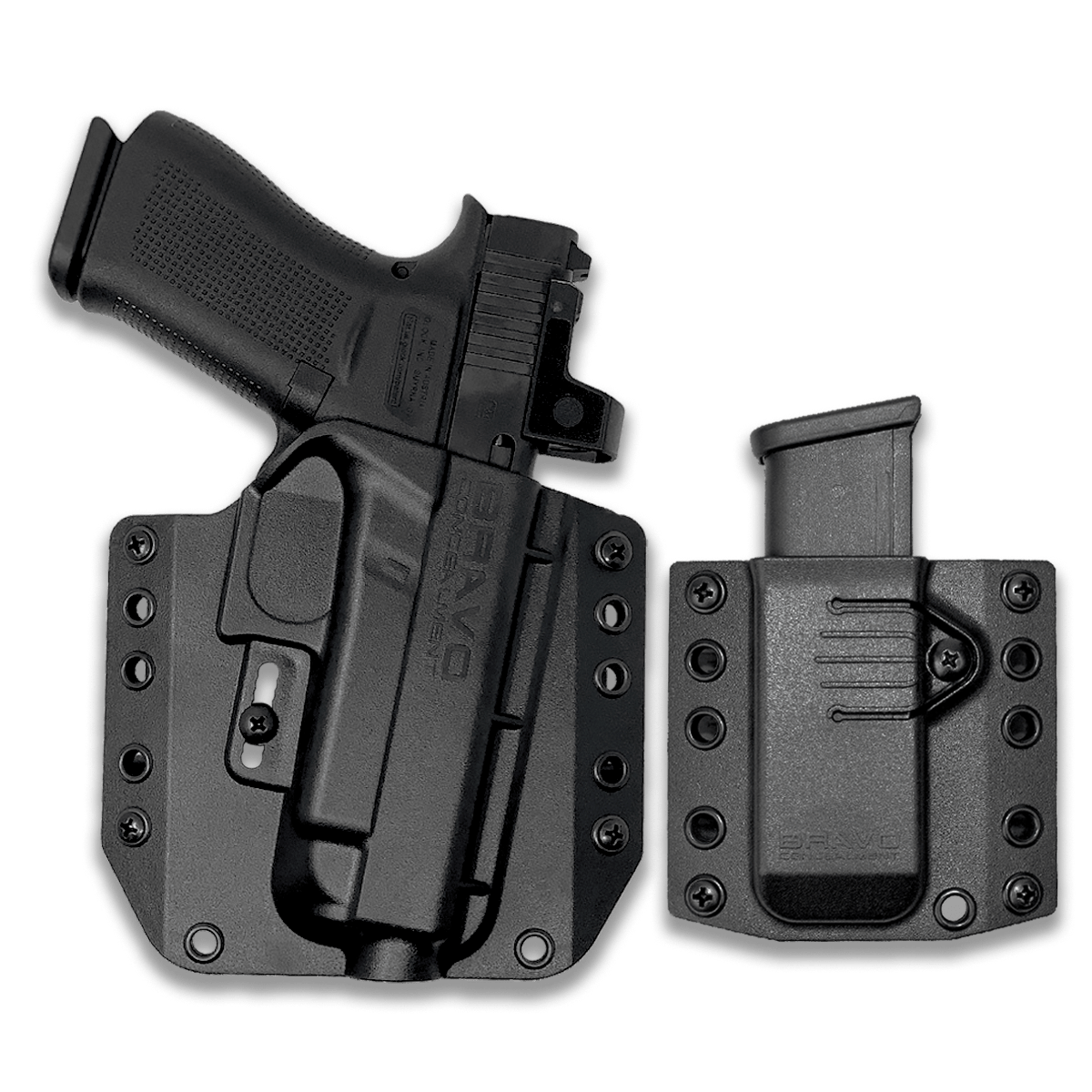 Glock 48 MOS Gun Holster Combo | OWB Concealed Carry– Bravo