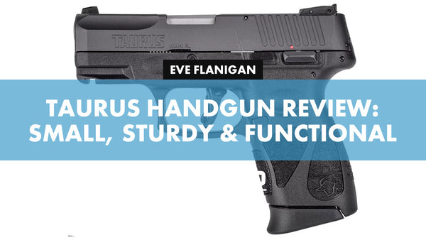 Taurus handgun with text overlay