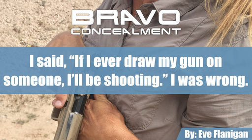 “if I ever draw my gun on someone, I’ll be shooting.”
