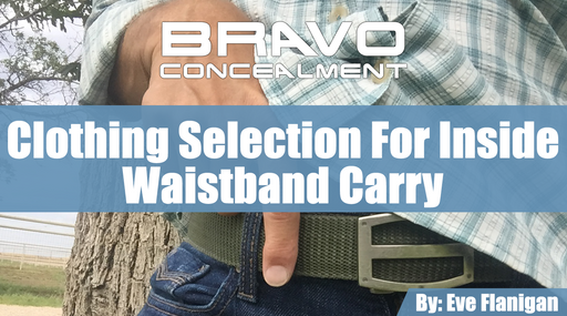 Clothing selection for inside waistband carry