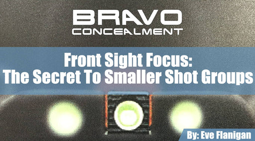 Front sight focus:  the secret to smaller shot groups