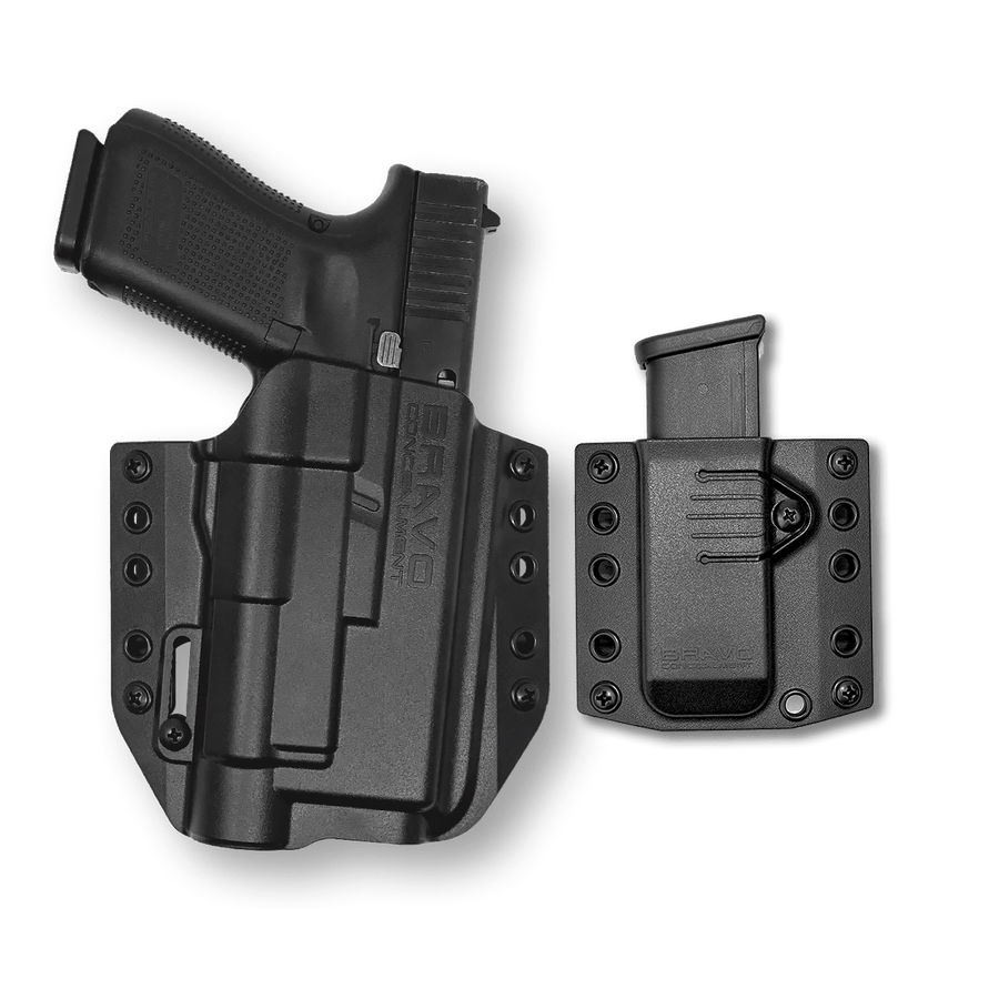 BCA Light Bearing OWB Gun Holster Combo - Bravo Concealment