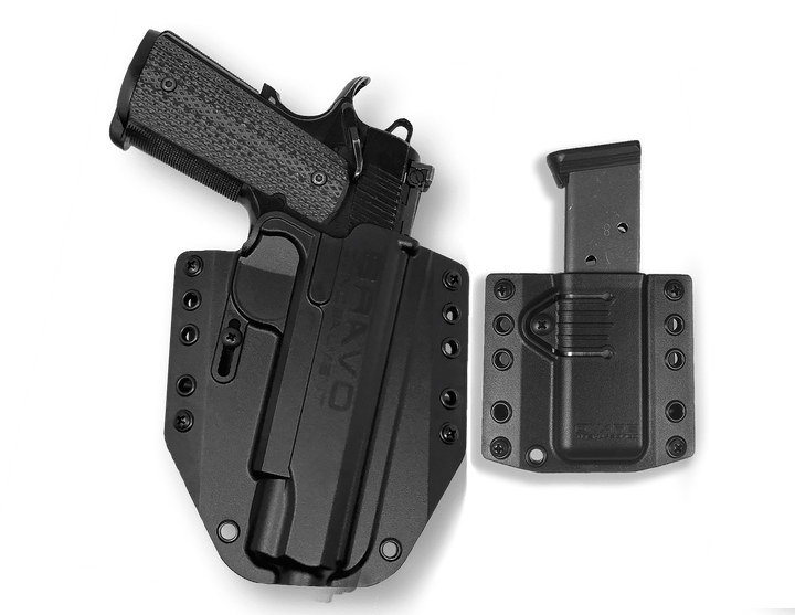 1911 S&W 4.25" (non-rail) OWB Holster Combo