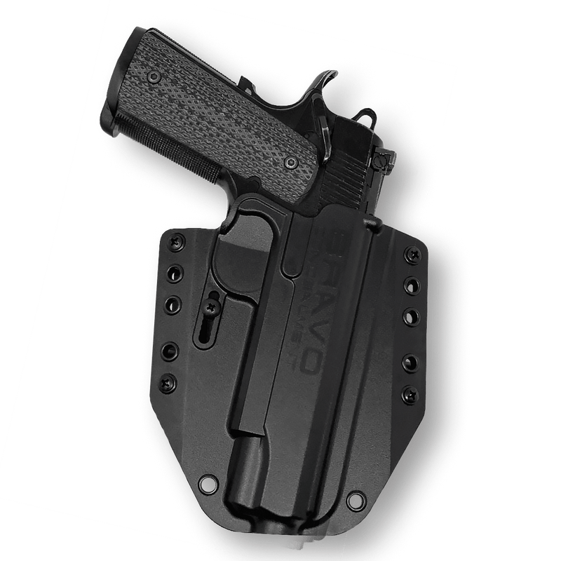 Behind The Back Gun Holster EDS Holster For Colt 1911 And 1911 Variants OWB Leather... Small Of Back Holster
