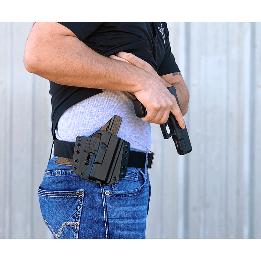 OWB Concealment Holster for Glock 19 Surefire X300 Ultra– Bravo OWB Concealment Holster for Glock 19 Surefire X300 Ultra– Bravo