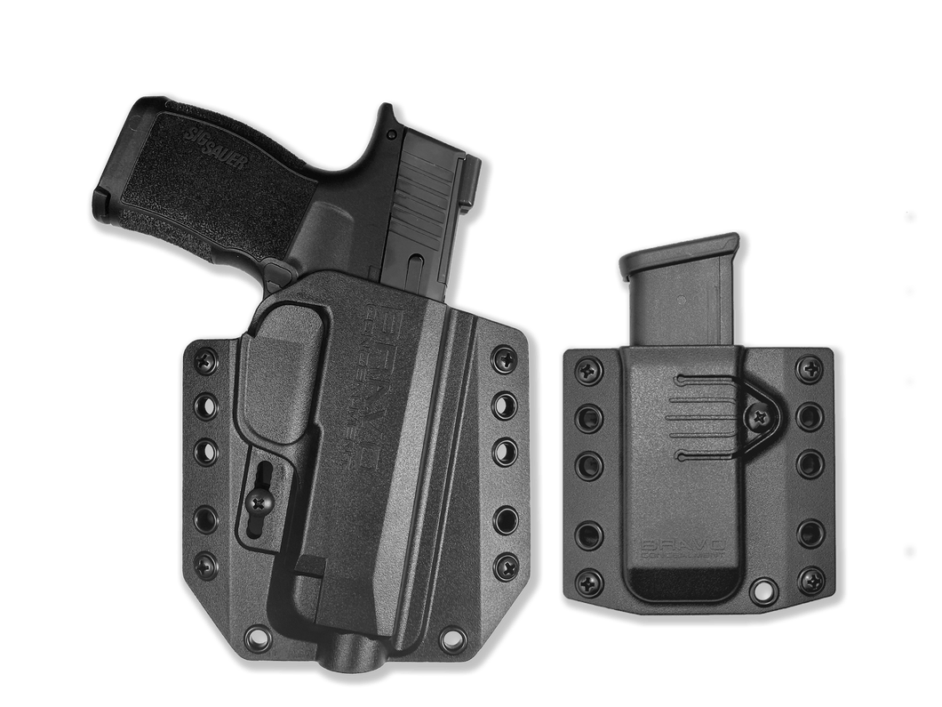 Sig Sauer P365 Full Grain Leather Magazine Pouch – IWB/OWB Carry, Made In USA By OUTBAGS