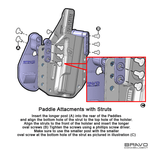 (1 Pair) Paddle Attachments - Bravo Concealment